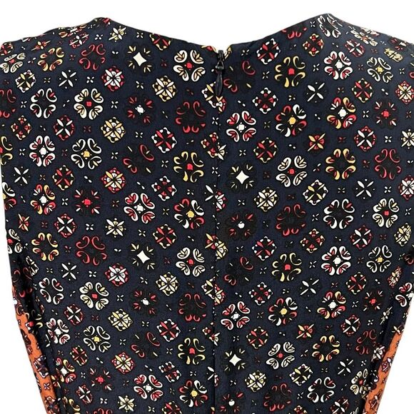 Derek Lam 10 Crosby Foulard Medallion Print Silk Dress Sz 8 Boho Career Office - Picture 10 of 15